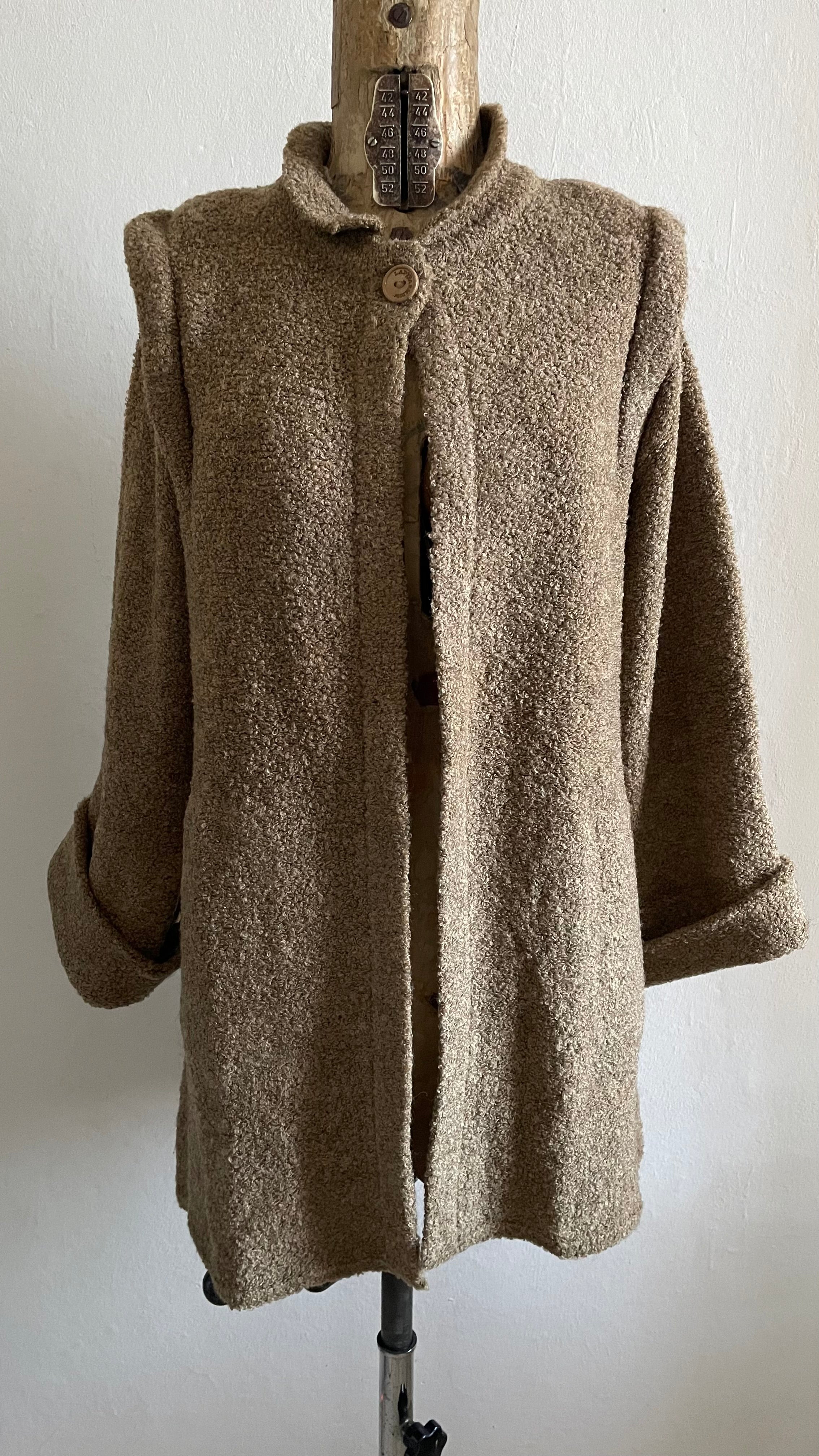 cardigan bouclè deadstock 70s