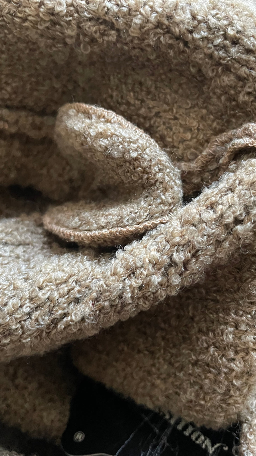 cardigan bouclè deadstock 70s