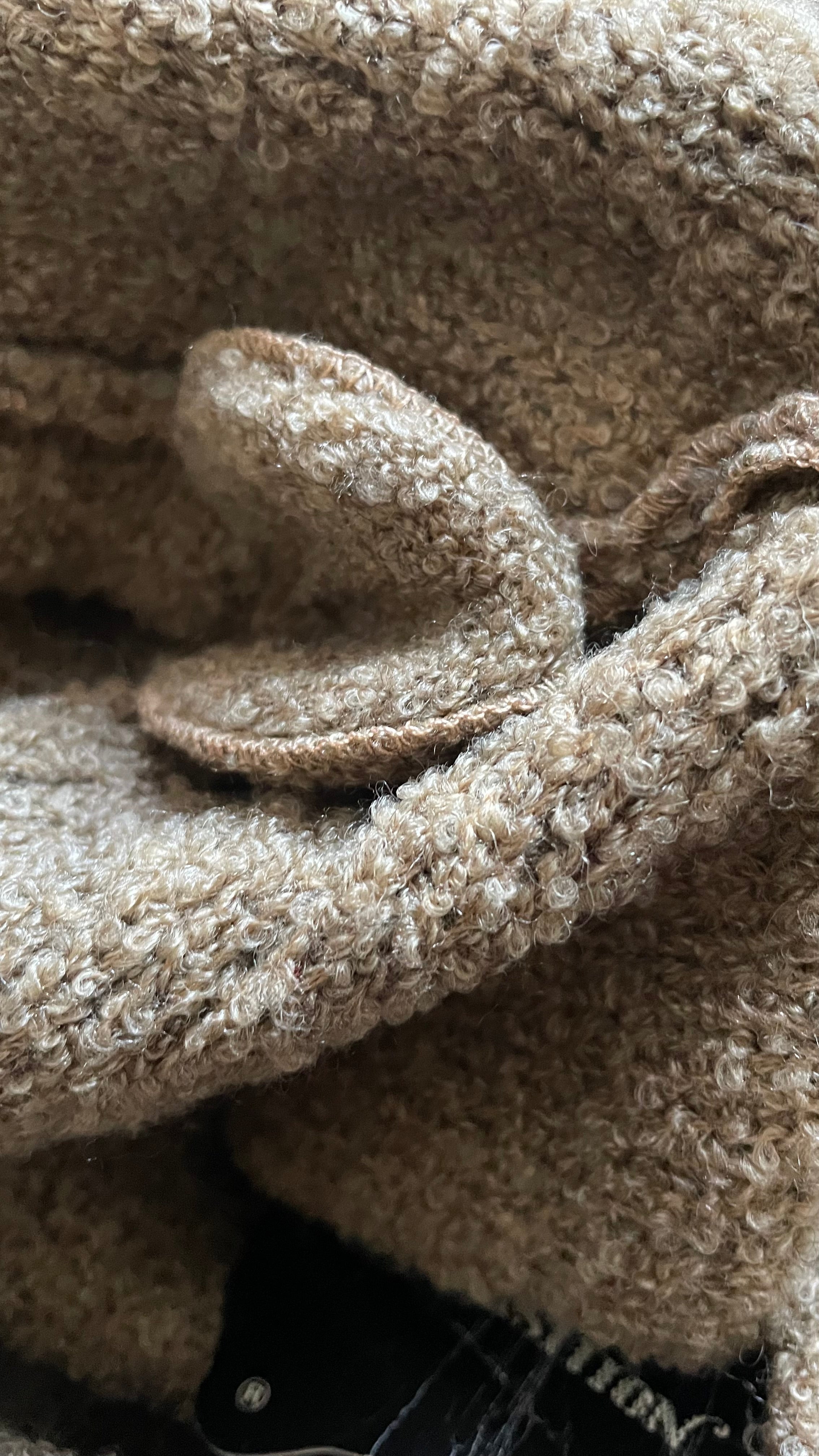 cardigan bouclè deadstock 70s