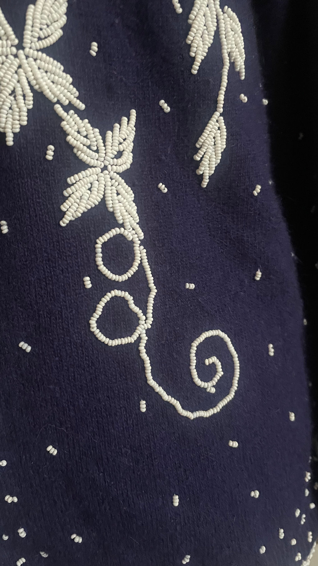 Cardigan ricamo a mano vintage 80s