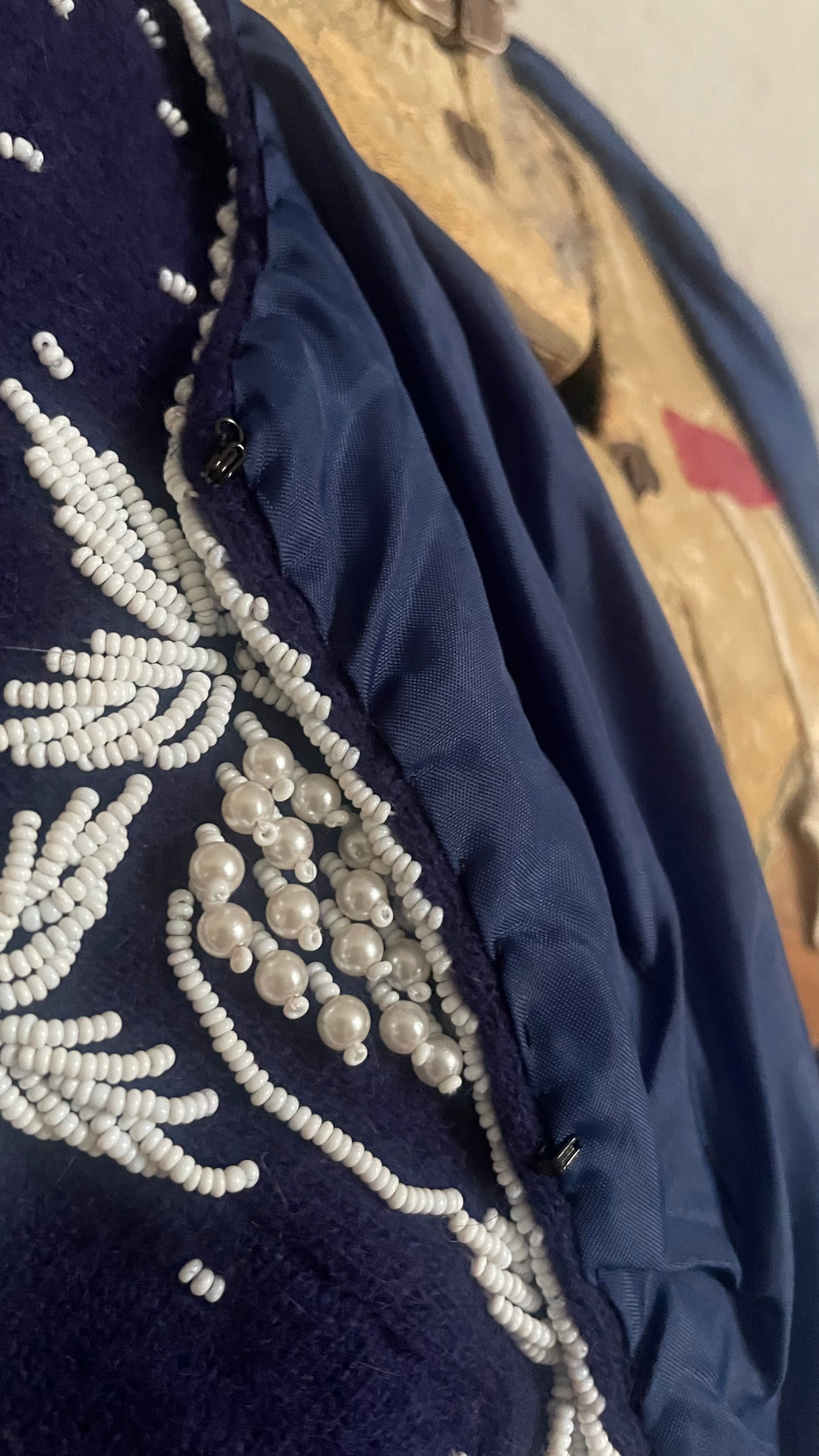 Cardigan ricamo a mano vintage 80s