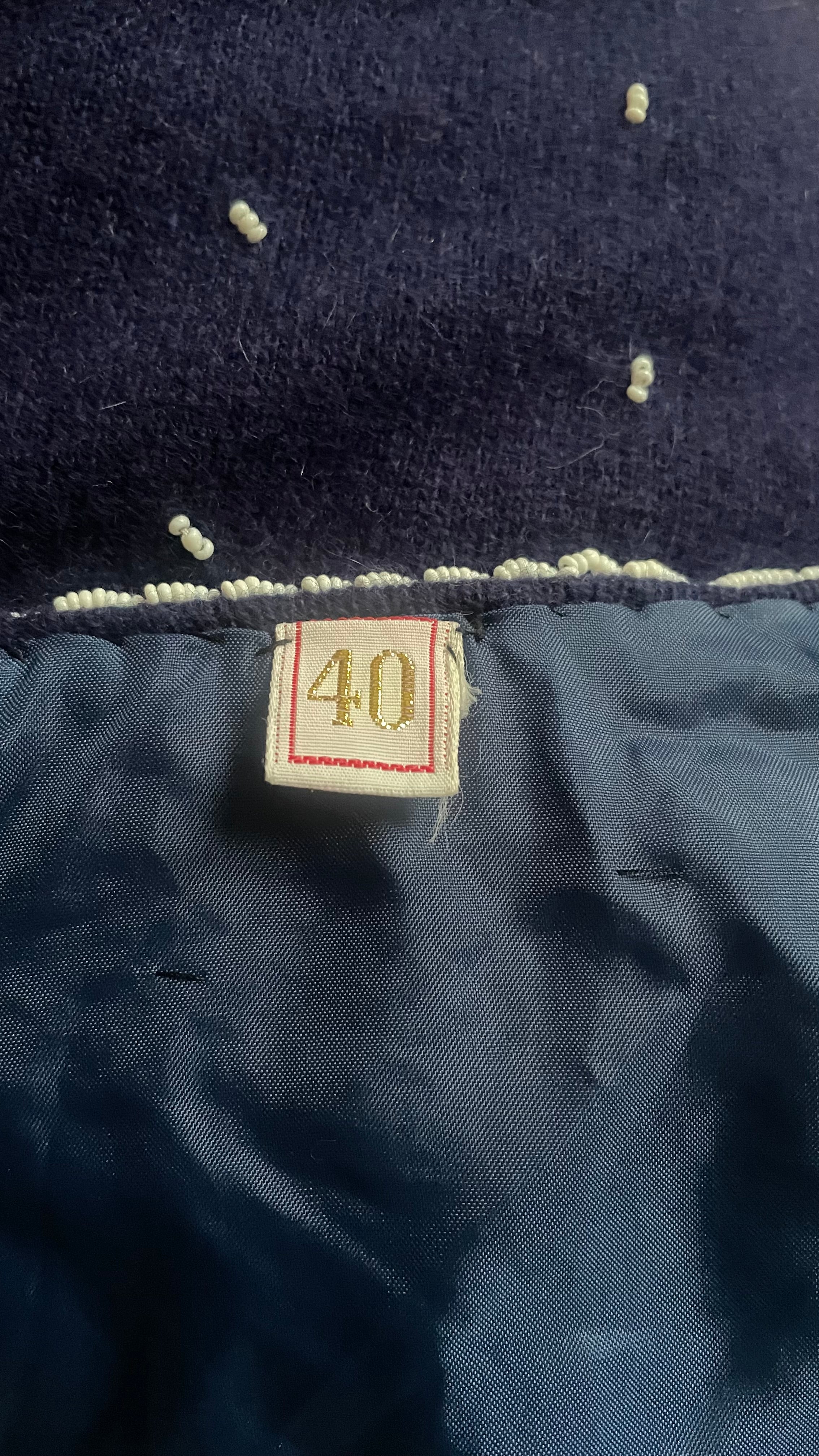 Cardigan ricamo a mano vintage 80s