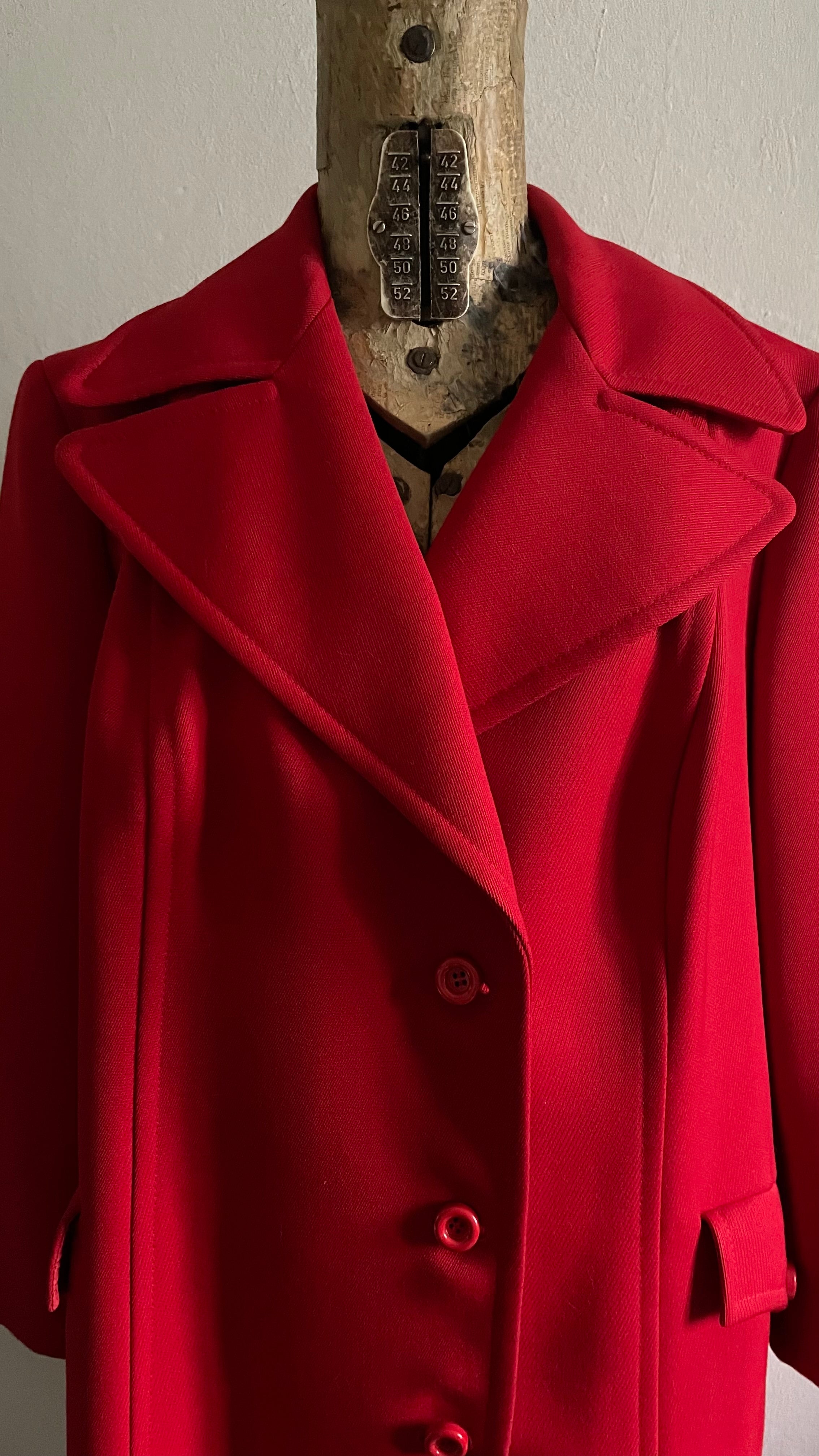 cappotto in pura lana vintage 70s