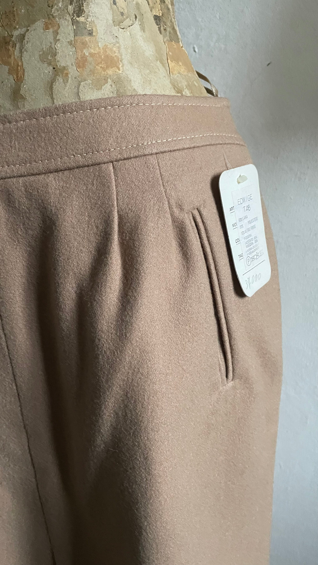 gonna in lana vintage deadstock 70s