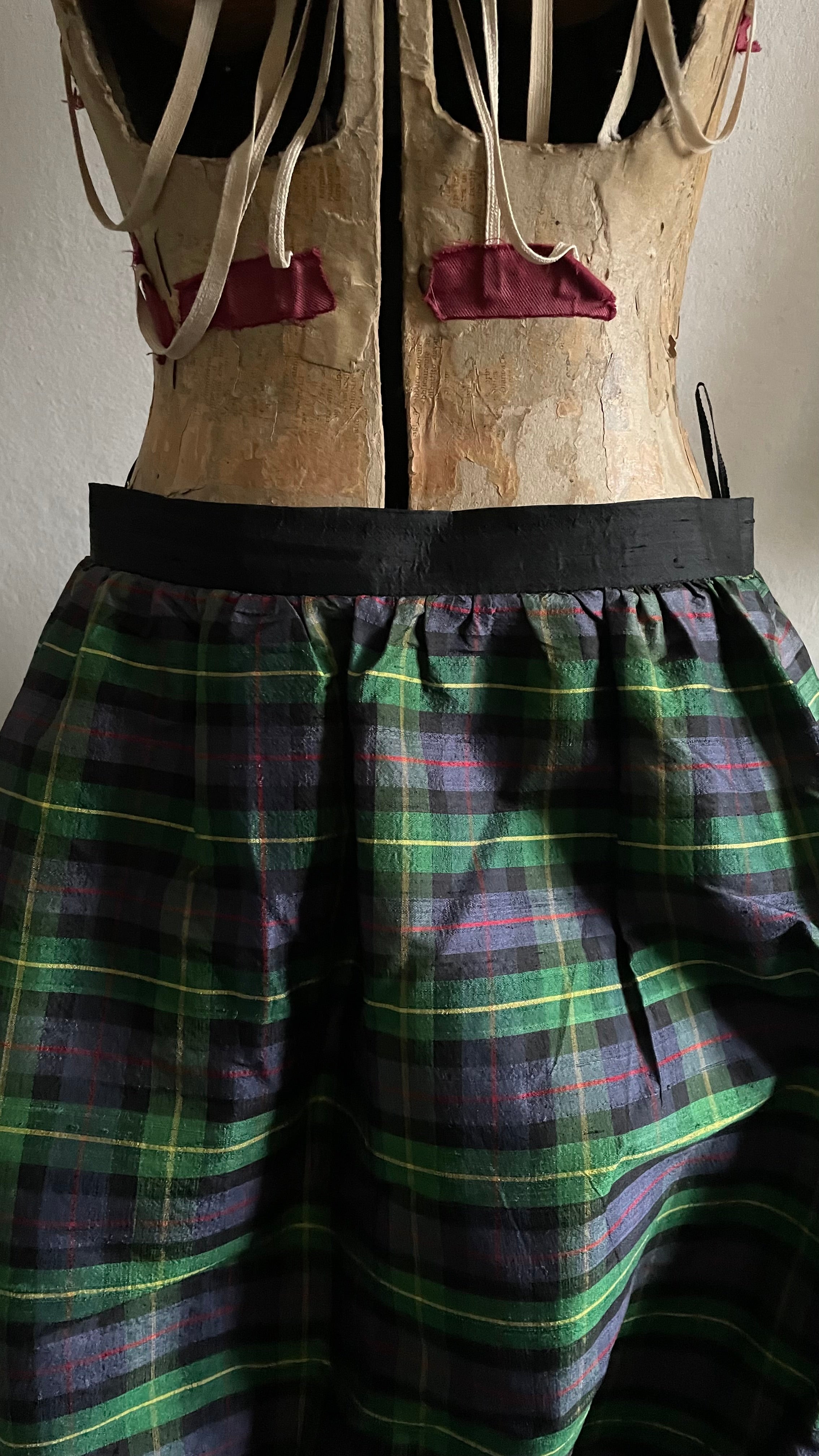 gonna in seta vintage 80s