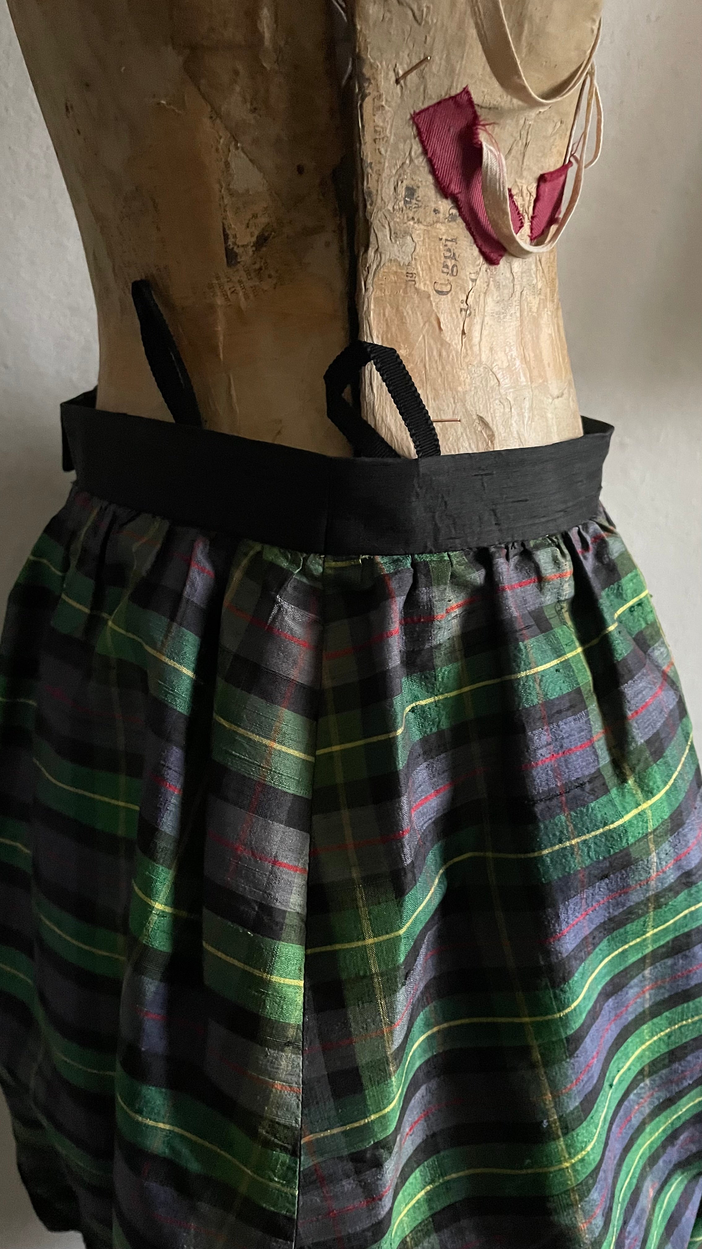 gonna in seta vintage 80s