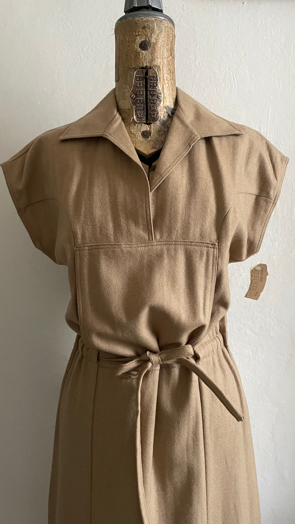 (JOANNA KRAMER1) scamiciato vintage 70s nuovo da deadstock joanna