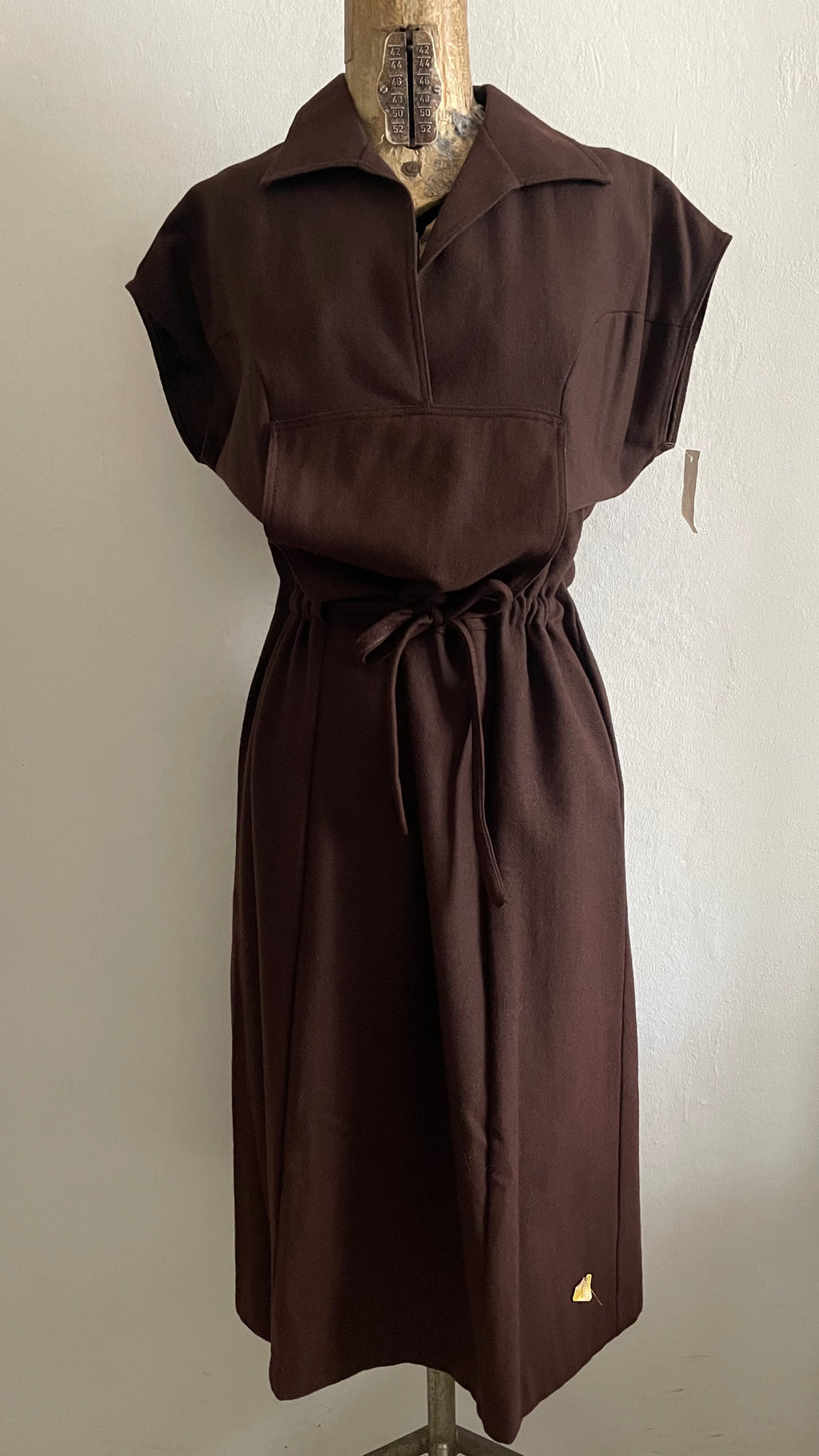 (JOANNA KRAMER2) abito deadstock vintage anni Settanta.