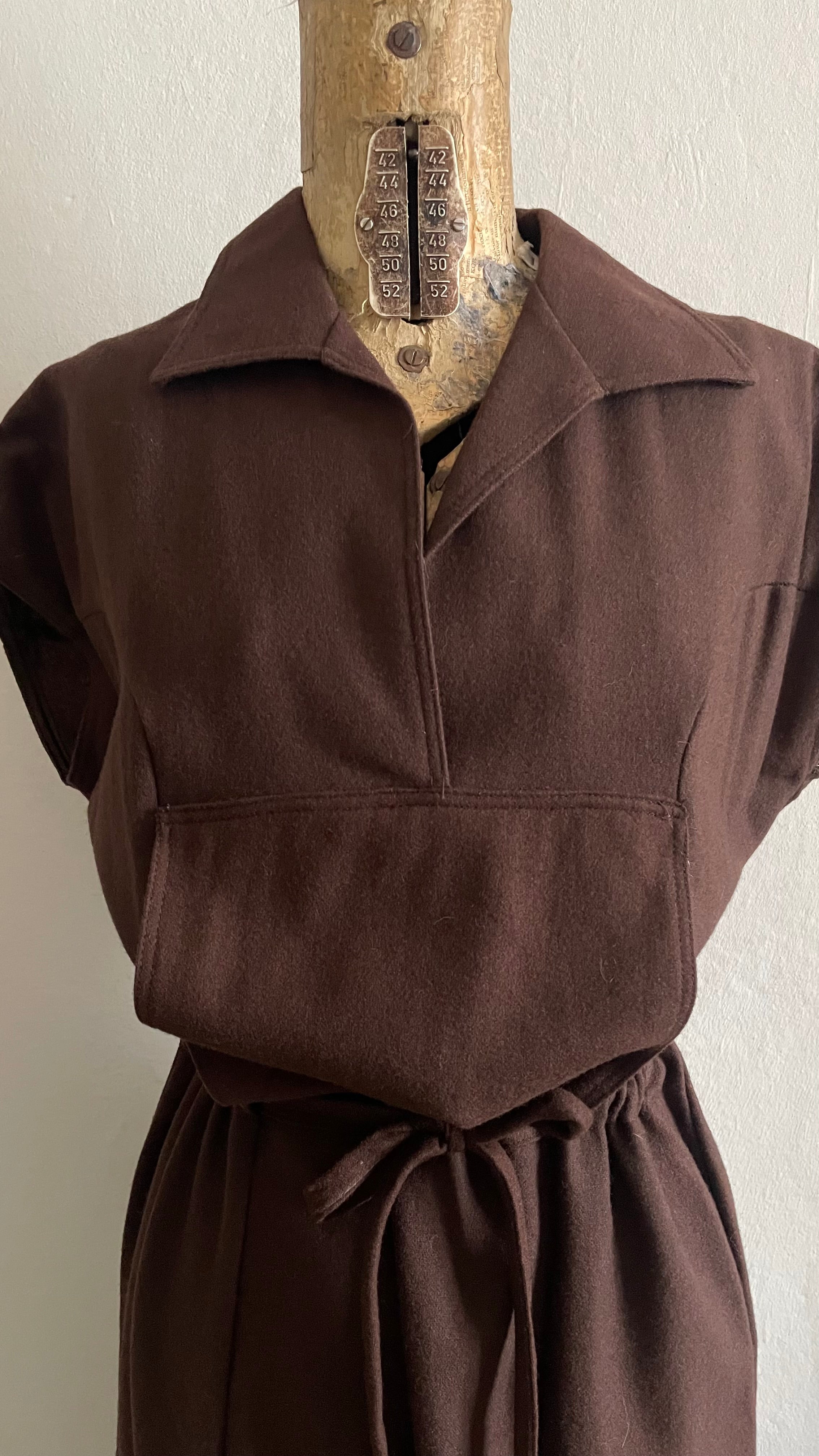 (JOANNA KRAMER2) abito deadstock vintage anni Settanta.