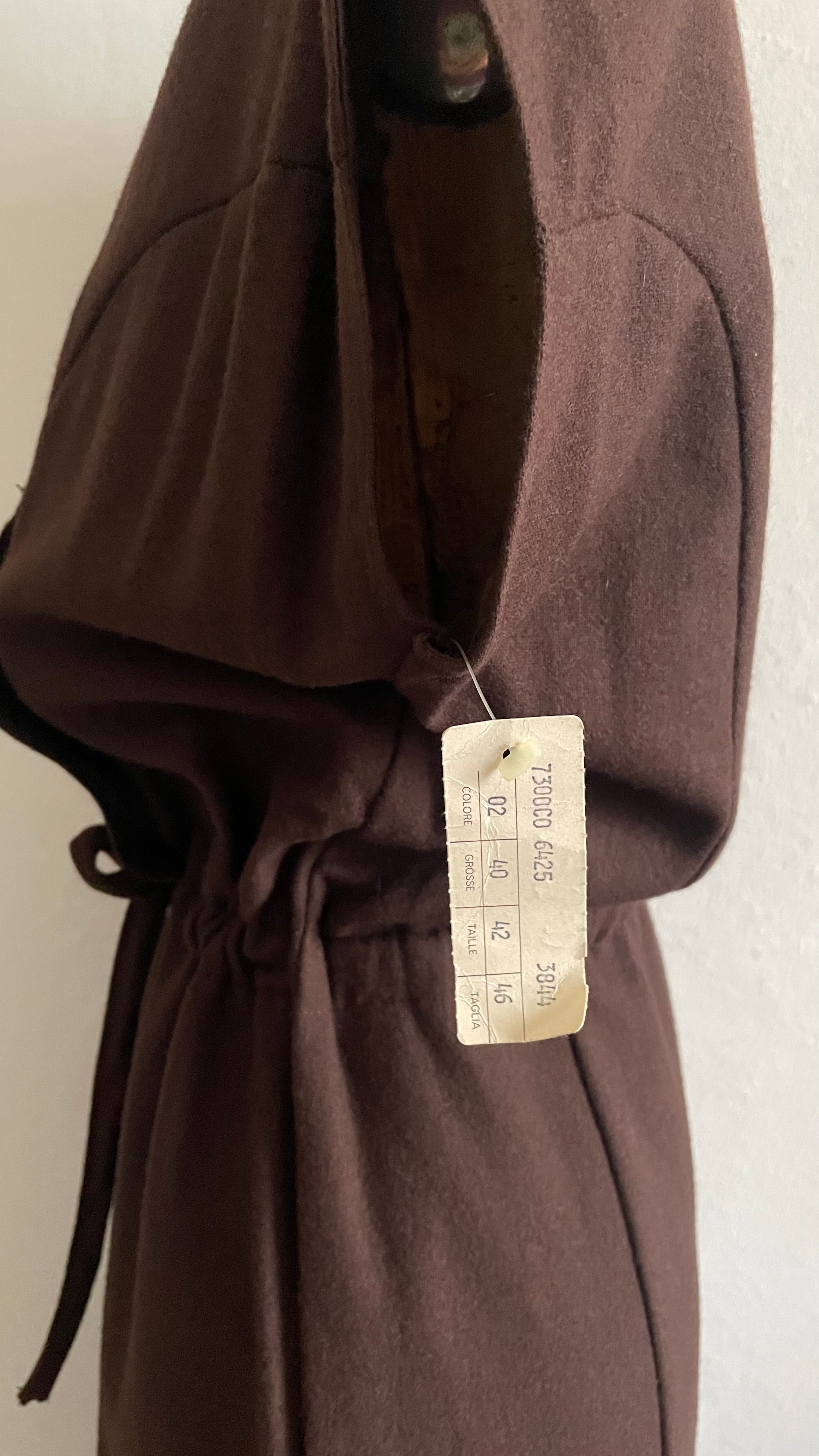 (JOANNA KRAMER2) abito deadstock vintage anni Settanta.