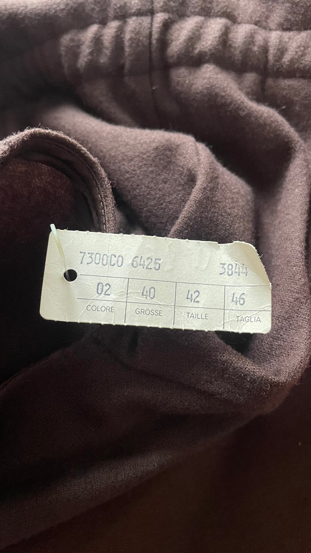 (JOANNA KRAMER2) abito deadstock vintage anni Settanta.