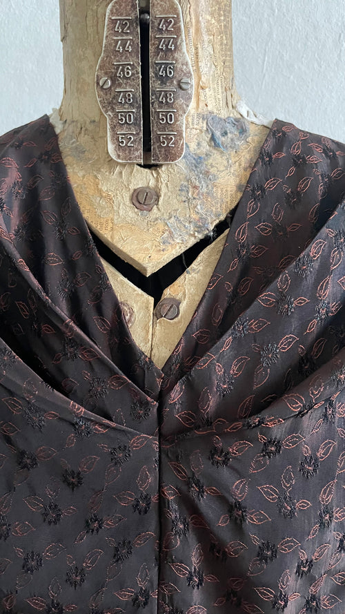 (CLAUDETTE COLBERT) Abito sartoriale vintage anni Cinquanta
