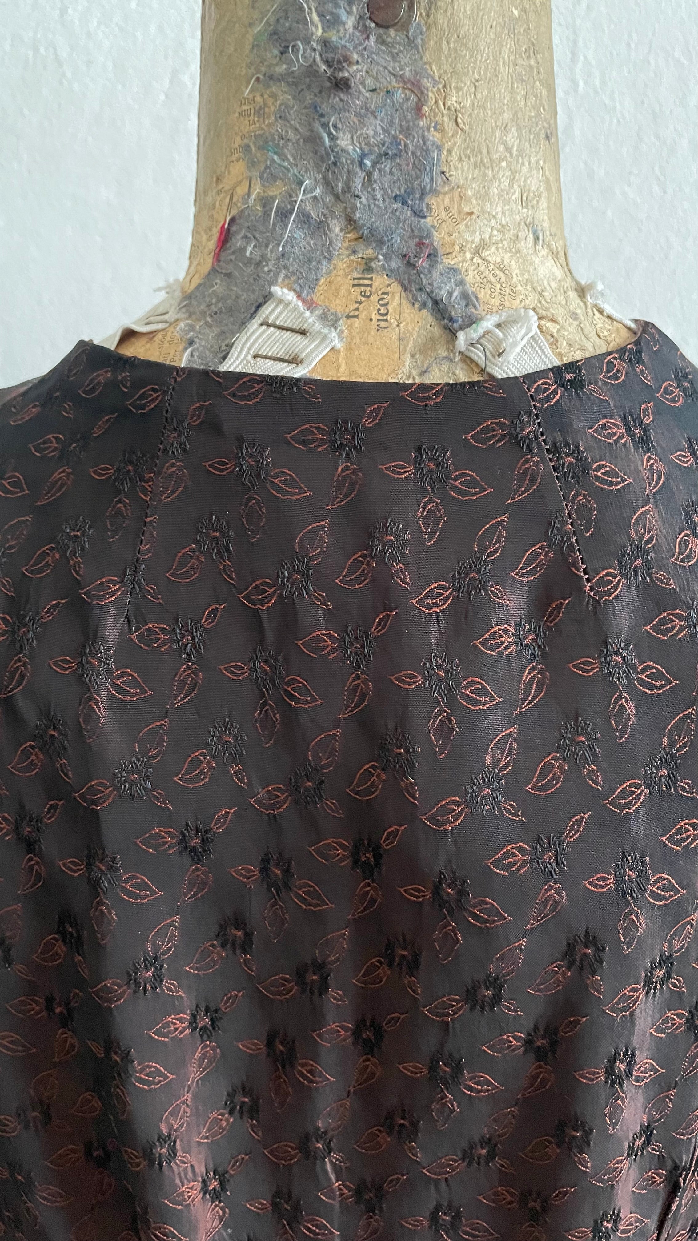 (CLAUDETTE COLBERT) Abito sartoriale vintage anni Cinquanta