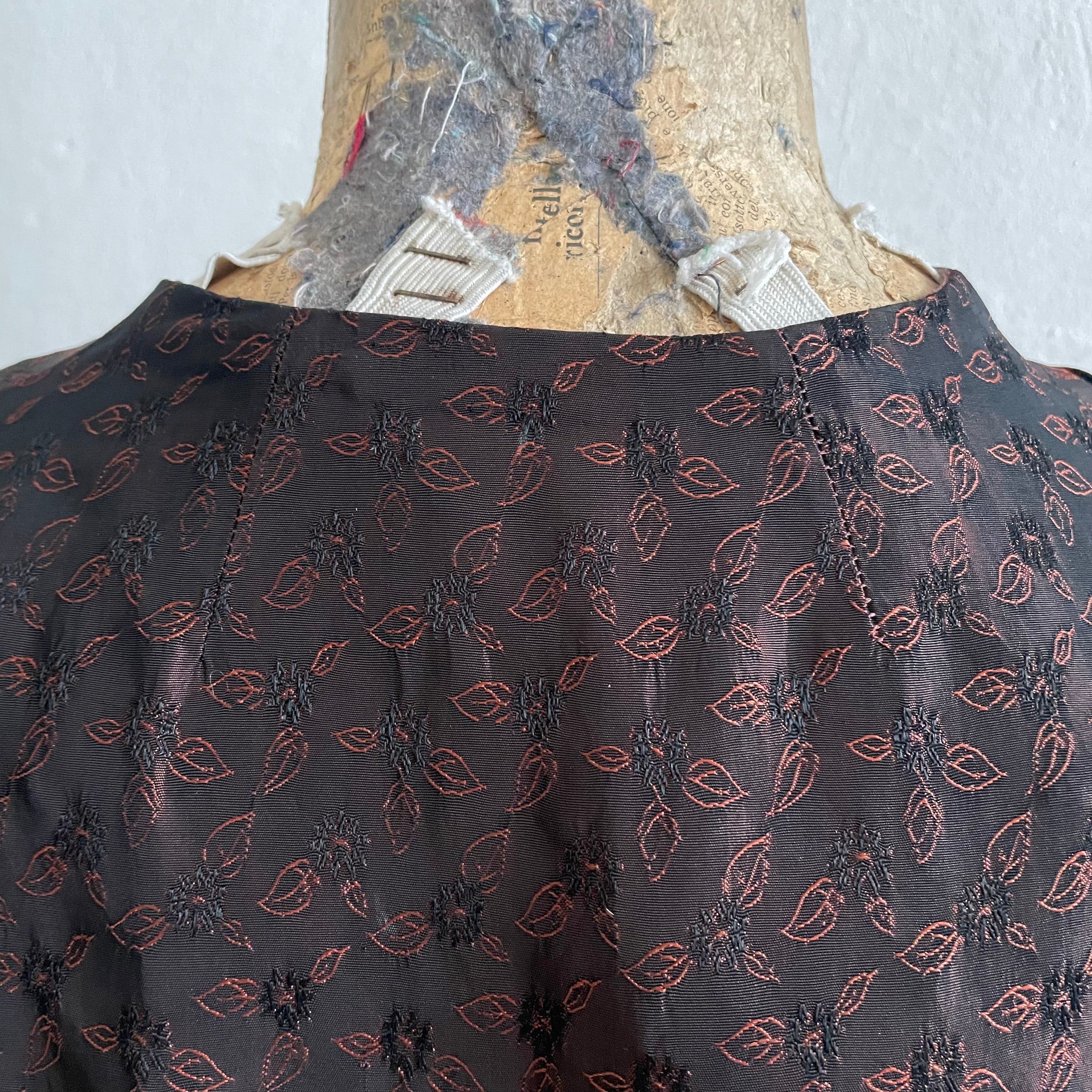 (CLAUDETTE COLBERT) Abito sartoriale vintage anni Cinquanta