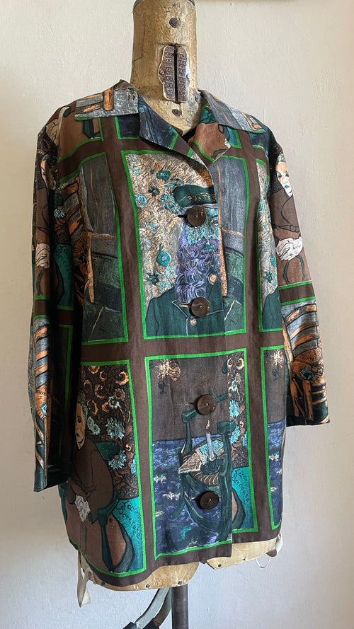 (AUGUSTINE ROULIN) camicetta vintage 60s sartoriale